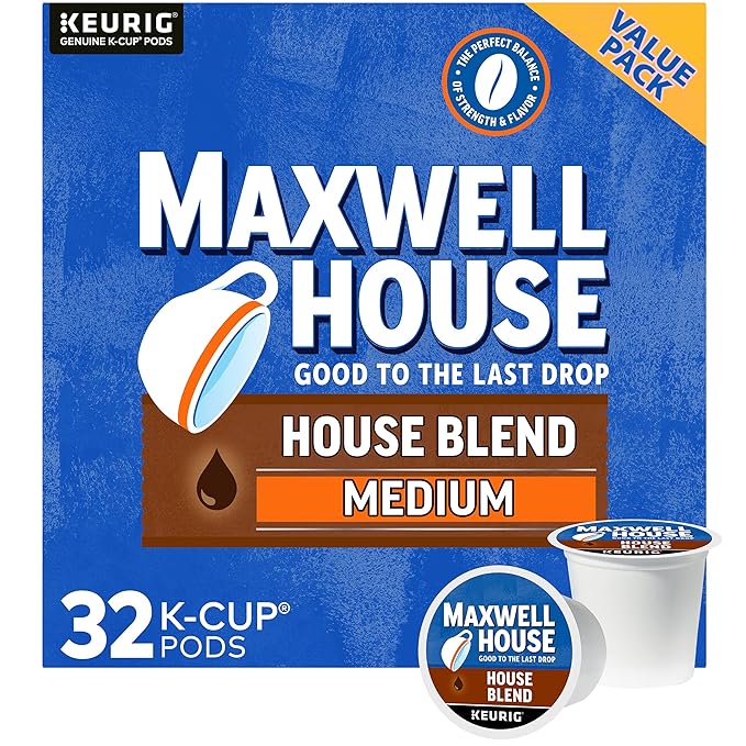 Maxwell House House Blend Medium Roast K-Cup® Coffee Pods (32 ct Box)