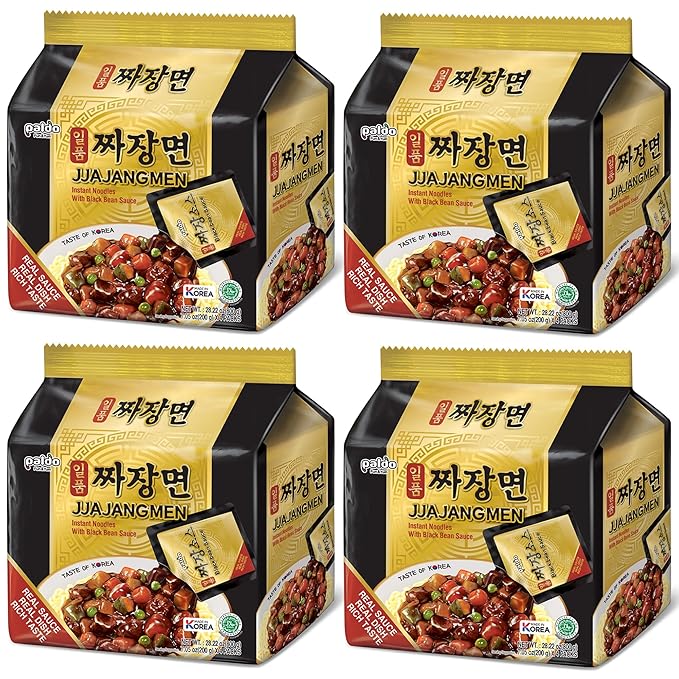 PALDO FUN &amp YUM Jjajangmen Chajang Noodle No MSG 16-pack 7.05 ounce (pack of 16)