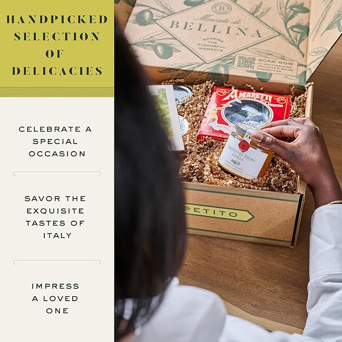 Mercato di Bellina Organic Pizza Kit Gift Basket - Authentic Homemade Gluten Free Pizza Making Kit for Home Cooks Italian Gift Basket Includes Organic Crust Mix Sauce EVOO &amp Sun-Dried Tomatoes