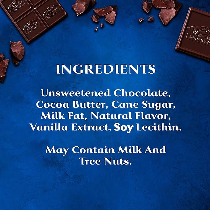 GHIRARDELLI Intense Dark Chocolate SQUARES 86% Cacao 4.12 oz Bag (Pack of 6)
