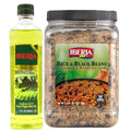 Iberia Extra Virgin Olive Oil &amp Sunflower Oil 17 Fl Oz + Iberia Rice &amp Black Beans 3.4 Lb