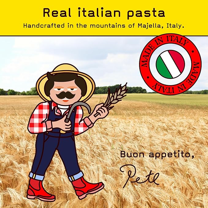 Pete's Pasta 6 Pack Low Carb Pasta - 3 Pack Elbow + 3 Pack Rotini Protein Pasta - Authentic Italian Keto Pasta Noodles - Imported from Italy