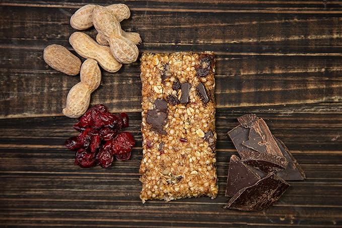 Tahoe Trail Bar Plant-Based Natural Energy Bar (2.22 Ounce Protein Bar 12 Count) High Protein Non-GMO Gluten-Free Vegan Healthy Snacks - Peanut Butter Chocolate