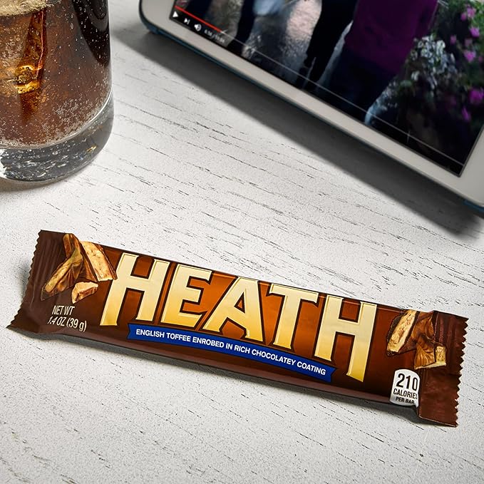 HEATH Chocolatey English Toffee Candy Bars 1.4 oz (18 Count)