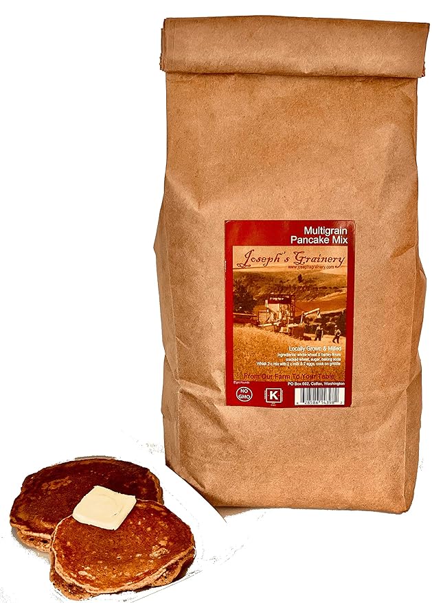Multigrain Pancake Mix 8 Lbs Joseph's Grainery All Natural Non-GMO Kosher Certified