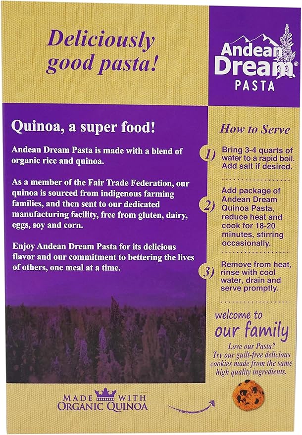 Andean Dream Organic Orzo Quinoa Pasta 8 Ounce - 12 per case.12