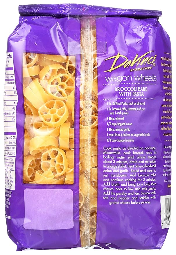 DaVinci Signature Wagon Wheels Pasta Kosher 16 Ounce (Pack of 10)