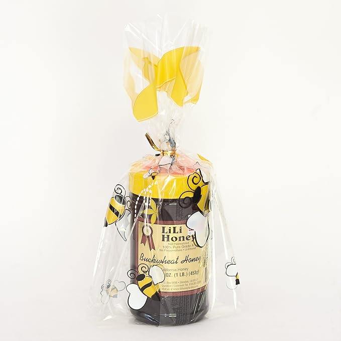 California Raw BUCKWHEAT HONEY 16 Oz. 1 LB Pure 100% Natural Grade A Unfiltered Gift Wrapped