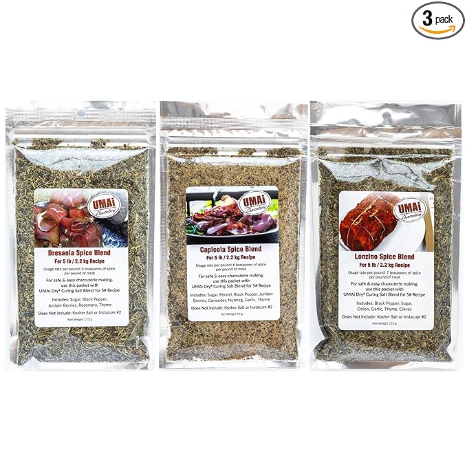 UMAi Dry Charcuterie Spice Bundle (Bresaola Capicola Lonzino)