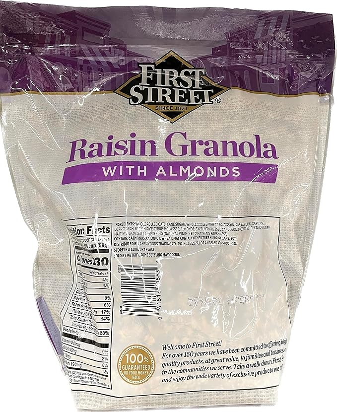 Raisin Granola with Almonds 2 pound bag