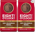 Eight O'Clock Coffee 100% Arabica Colombian Peaks Medium Roast Ground Coffee Kosher Certified 20 Oz (Pack of 2)