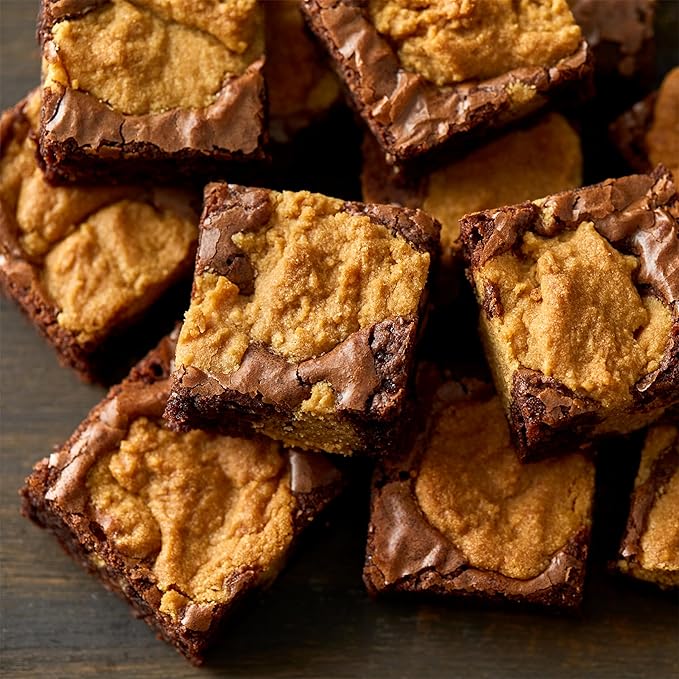 Betty Crocker Delights Peanut Butter Cookie Brownie Bar Mix 17.2 oz. (Pack of 8)