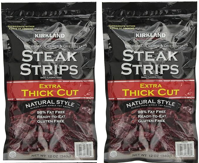 Kirkland Signature Steak Strips Extra Thick Cut zBKgEf 24 oz Total