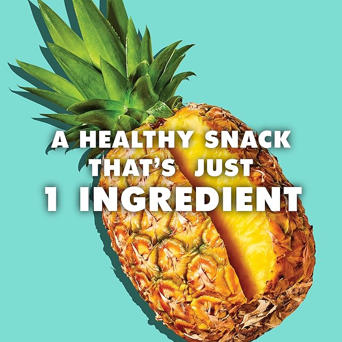 SOLELY - Organic Dried Fruit Pineapple Pieces (1 Box 12 Single Serving Bags per Box) - Real Fresh Fruit - Healthy Snacks for Adults &amp Kids - Non GMO Vegan Snacks Shelf Stable - 12 Bags (1 oz)