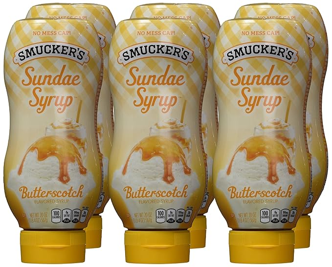 Smucker's Sundae Syrup Butterscotch Flavored Syrup 20-Ounce (Pack of 6)