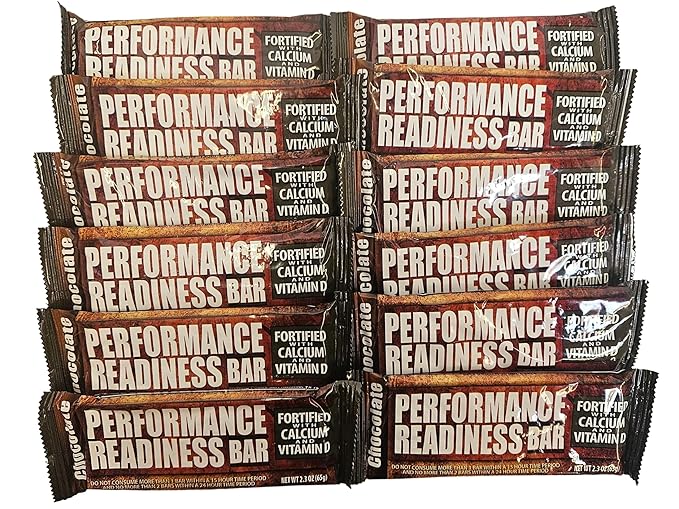 Performance Readiness Bar [Yum Yum Night Night Bone Bar] Full Size (2.3 oz.) Authentic USGI Chocolate Tart Cherry Berry and Salted Caramel (12 Chocolate)