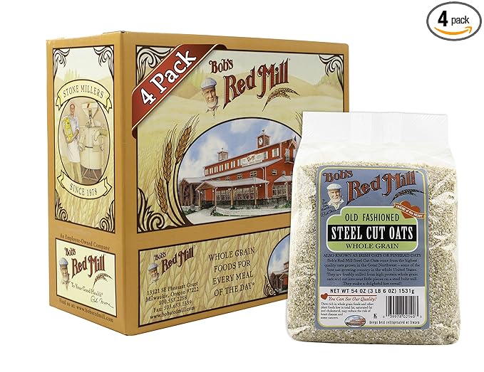 Bob's Red Mill Oats Steel Cut 54 Ounce (Pack of 4)