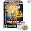 Black Rifle Coffee Company Dark Roast Coffee Pods – 100% Arabica Bold Smoky Single-Serve K-Cup Compatible – Veteran-Founded Premium Coffee – Happy Hunting – 22 Count