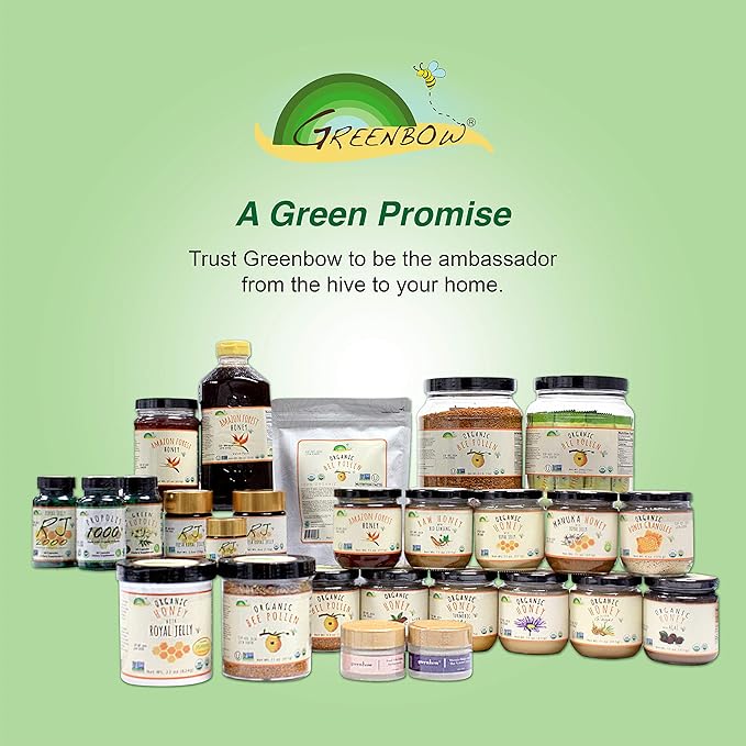 GREENBOW Organic Honey with Royal Jelly 11oz