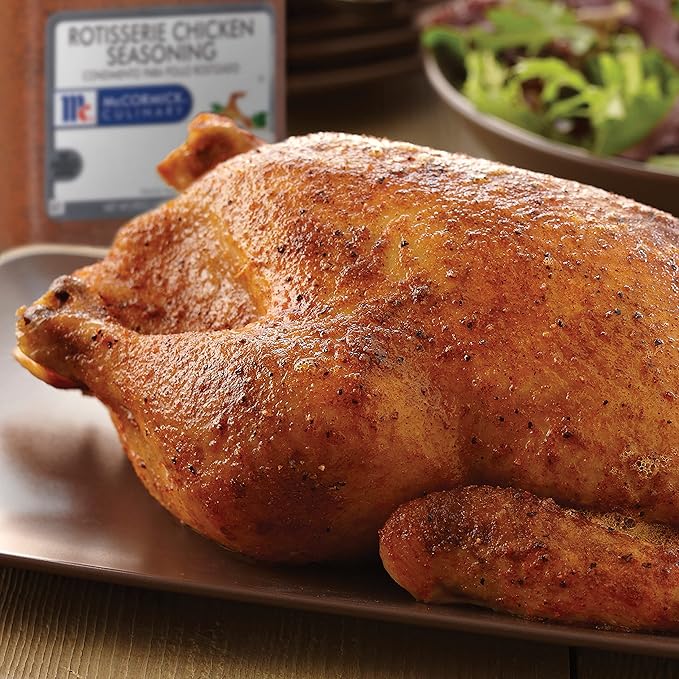 McCormick Culinary Rotisserie Chicken Seasoning 6.5 lb (Pack of 3) - Three 6.5 Pound Containers of Rotisserie Chicken Seasoning Rub for Poultry Dishes Best for Restaurant Use