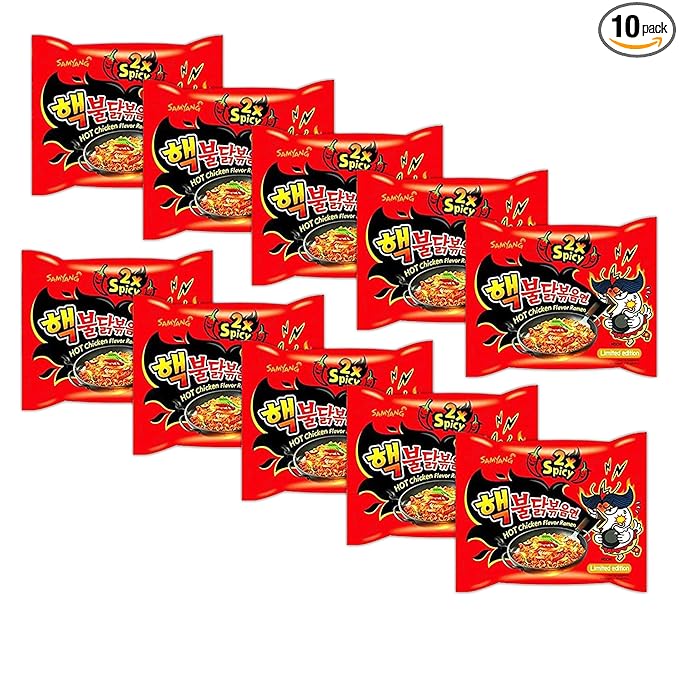 Samyang 2X Spicy Hot Chicken Flavor Ramen 10Pack (140 g Each) Ck#XDF