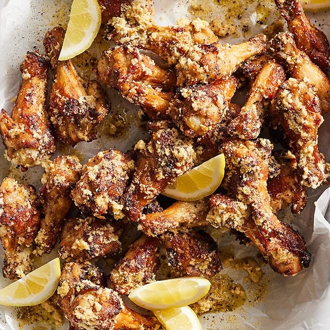 Dalkin &amp Co. Lemon Pepper Chicken Wing Seasoning Bright Lemon Peel Black Pepper Garlic &amp Onion Blend Clean Flavor with No Fillers or Additives Eco-Friendly Reusable Jar 5 oz