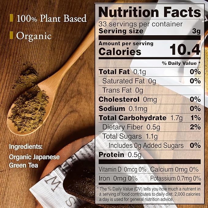 YAMASAN KYOTO UJI Hojicha Powder Organic Roasted green tea Baking powder latte powder (100g) Made in JapanSold by Japanese company