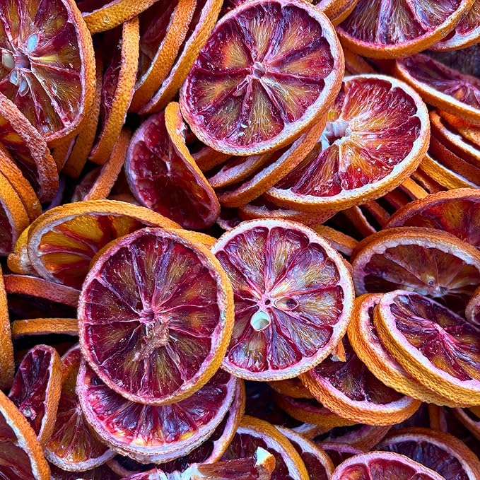 Dried Lime Slices (100G) &amp Dried Blood Orange Slices (100G) Combo Pack for Cocktails Drinks Baking &amp Desserts