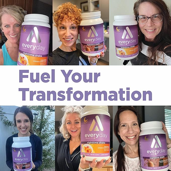 TransformHQ Nighttime Shake Sleep + Protein Blend 28 Servings Pineapple Upside Down Cake Flavor