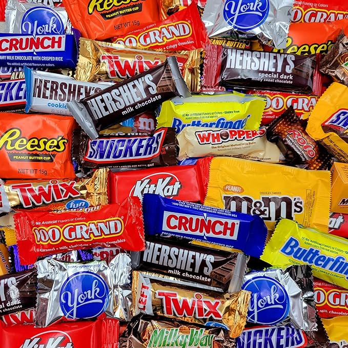 Assorted Chocolate Candy Variety Pack - 5lb Easter Candy Bulk Chocolate Candy Individually Wrapped - Bulk Candy Assortment for Easter Baskets Party Favors Office Snacks &amp Candy Bowls - 5 Pounds