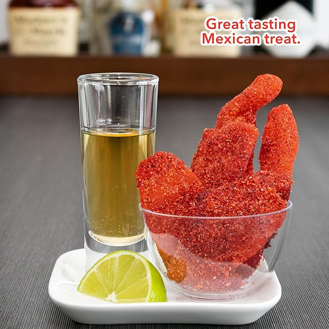 Balmoro Spicy Dehydrated Mango (8.8 oz) - Spicy Dehydrated Mango Fruit Slices - Chili Mango Dried Fruit - Dried Mango with Chili