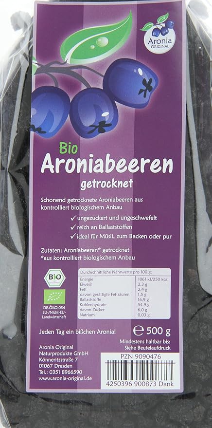 Aronia Chuckberry Unsweetened LowSodium Vegan 18oz
