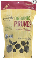 Woodstock Prunes Organic California Pitted 11-Ounce (Pack of 2)