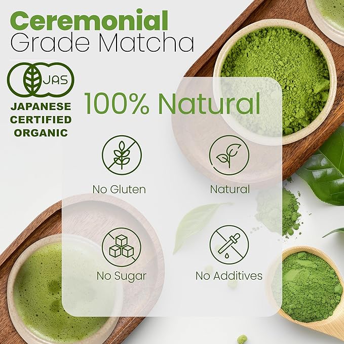 Matcha Wellness Superior Culinary Grade Organic Matcha Powder – 3.5oz Authentic Japanese Green Tea Powder from Kyoto – Perfect for Matcha Lattes No Additives Unsweetened