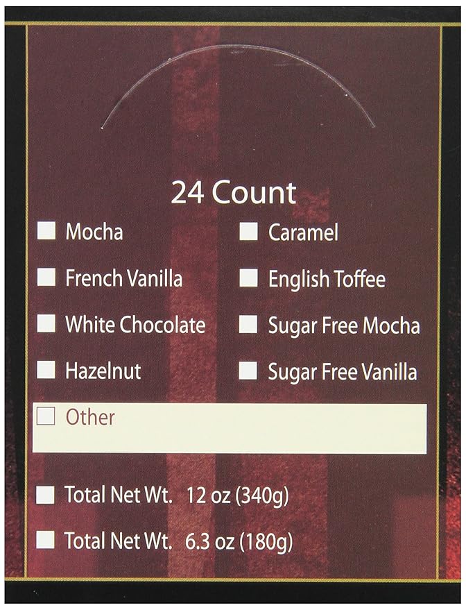 (24 Pack) Caffe D'Vita English Toffee Cappuccino Mix - Instant Cappuccino Mix Gluten Free No Cholesterol No Hydrogenated Oils 99% Caffeine Free Flavored Instant Coffee - 0.5 Oz Packets