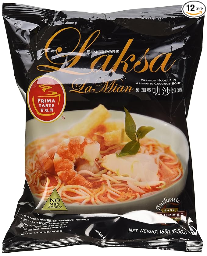 Prima Taste Laksa La Mian 185g (Pack of 12)