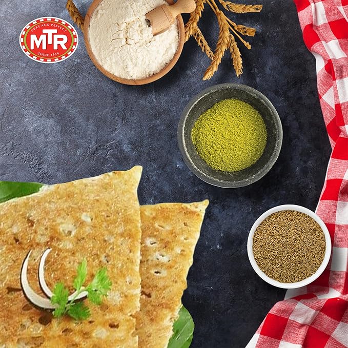 MTR Instant Rava Dosa Mix - Ready to Cook Authentic Indian Breakfast Lunch Dinner or Snack Meal - No Added Preservatives - A Quick &amp Easy Recipe Suitable for Vegetarians - (500g Pack of 3)