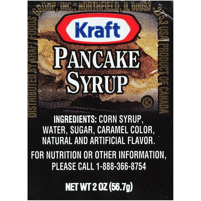 Kraft Table Syrup (2oz Packets Pack of 80)