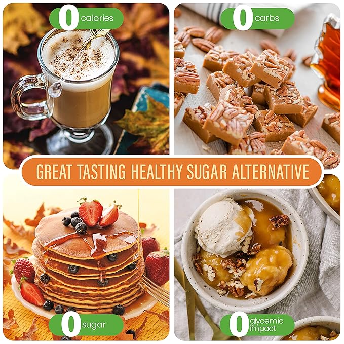 Stevia Drops Pumpkin Spice Vanilla &amp 2 Caramel Stevia Select Keto Coffee Sugar-Free Stevia Flavors Bundle (4) Pack