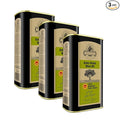 Ellora Farms Greek Extra Virgin Olive oil Certified Single Estate PDO Traceable olive oil Harvested in Crete Kosher ek 1 Lt. X 3 Tins total 101.4 FL oz.