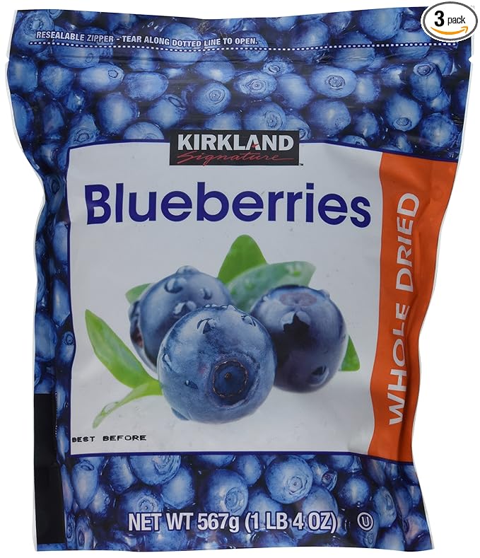 Kirkland: Whole Dried Blueberries 20 Oz (3 Pack)