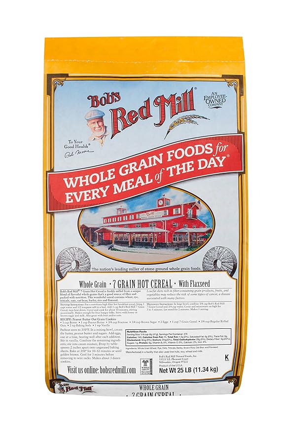 Bob's Red Mill Bulk Cereal 7-Grain 25 Pound