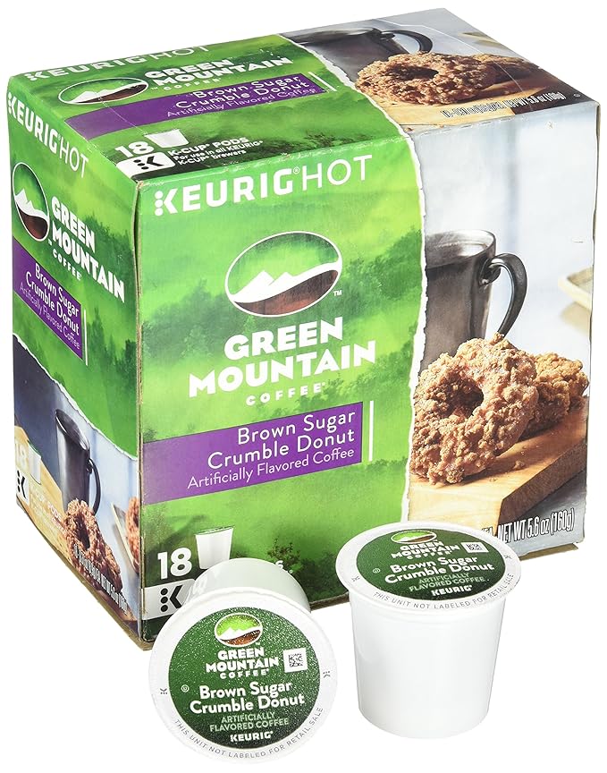 Green Mountain Coffee Brown Sugar Crumble Donut - 18 ct