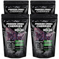 Freeze-Dried Sweet Cherries - Unsweetened No Preservatives Nutrient-Dense - Bulk &amp Multi-Pack Options by Survival Grocery® (48 oz./4 Resealable Bags)