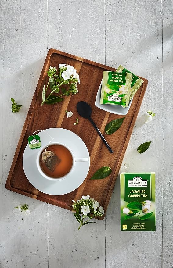 Ahmad Tea Jasmine Romance Green Tea 20-Count Boxes (Pack of 6)