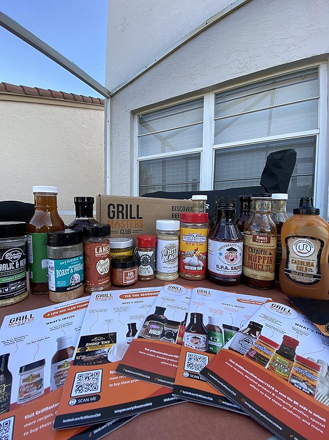 Grill Masters Club Best of The West BBQ BBQ Box | Premium BBQ Spices Sauces and Seasoning for the Ultimate Grill Master | Essential for Cooking Grilling and Smoking | Perfect Grill Gift for Men &am