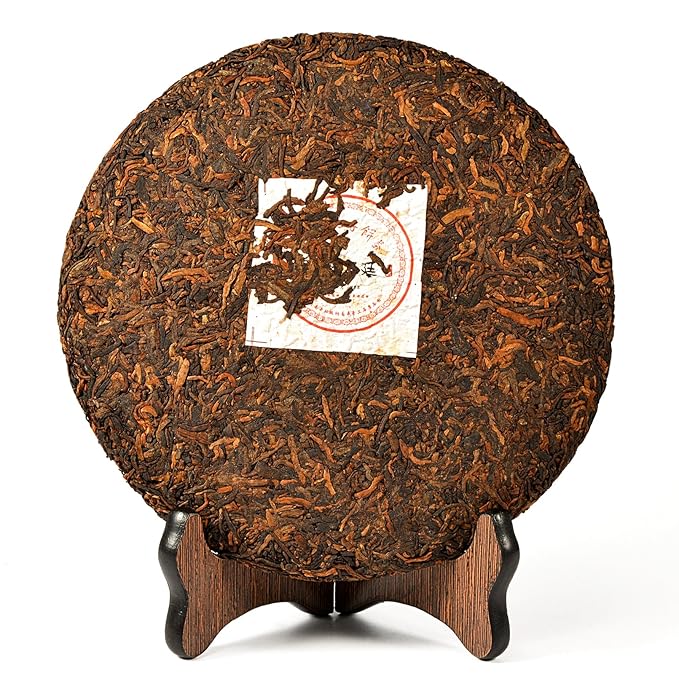 Cha Wu-[B] JinYaGongTing Ripe Pu erh Tea12.5ozYunNan Chinese Shu Pu'er Tea Cake