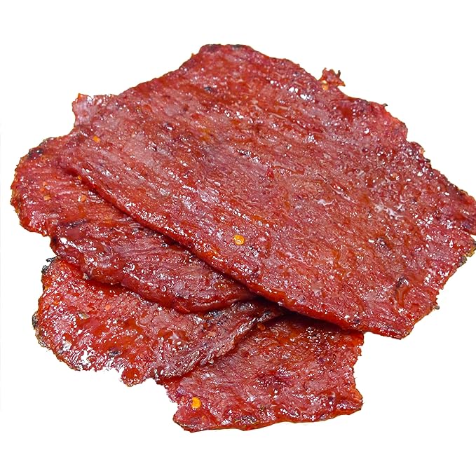 Singapore Street Food Fire-Grilled Beef Jerky (Sweet Spicy Flavor 8oz) *Fresh Grilled to Order *Shipped the Same Day *L.A. Times Handmade Gift Winner