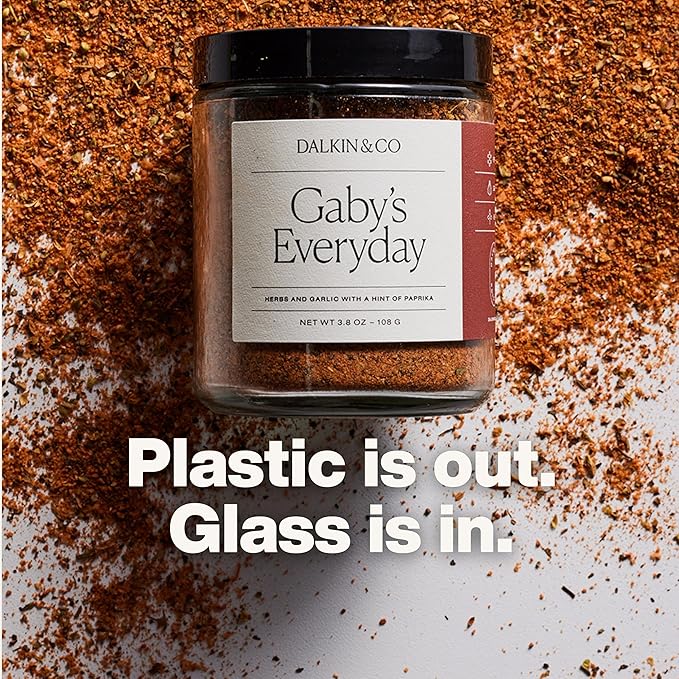 Dalkin &amp Co. Gaby's Everyday Garlic &amp Smoky Paprika Blend Versatile Cooking Seasoning for Pantry &amp Kitchen Eco Friendly Reusable Jar No Fillers or Additives 3.8 oz