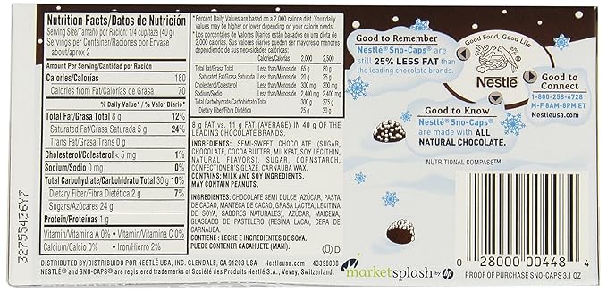 Nestle Snocaps On The Go Concession Box 3.1-Ounce Boxes (Pack of 18)